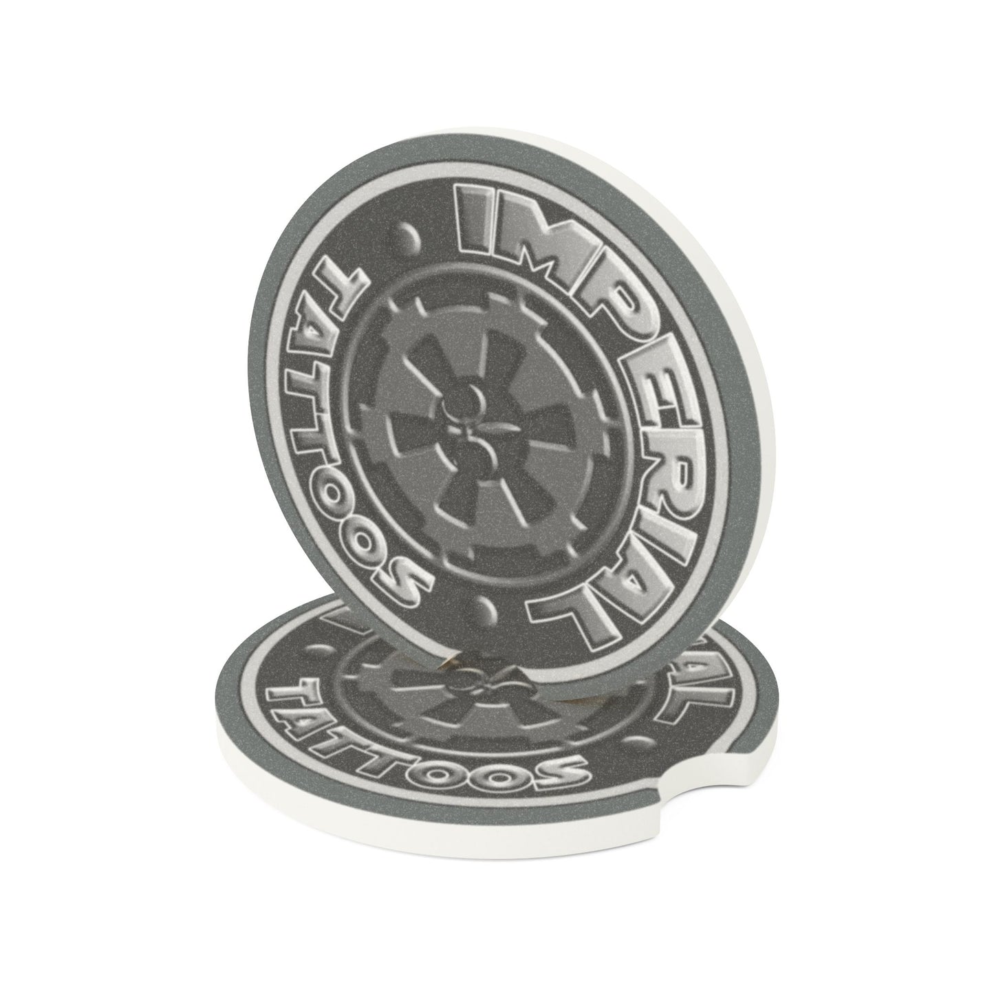 Imperial Soapstone Car Coaster –  Emblem Drink Holder for Vehicles