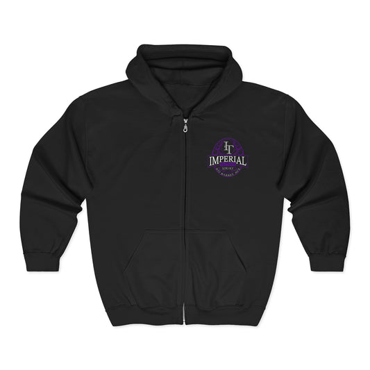Imperial Tattoos Smokers PURPLE Full Zip Hoodie