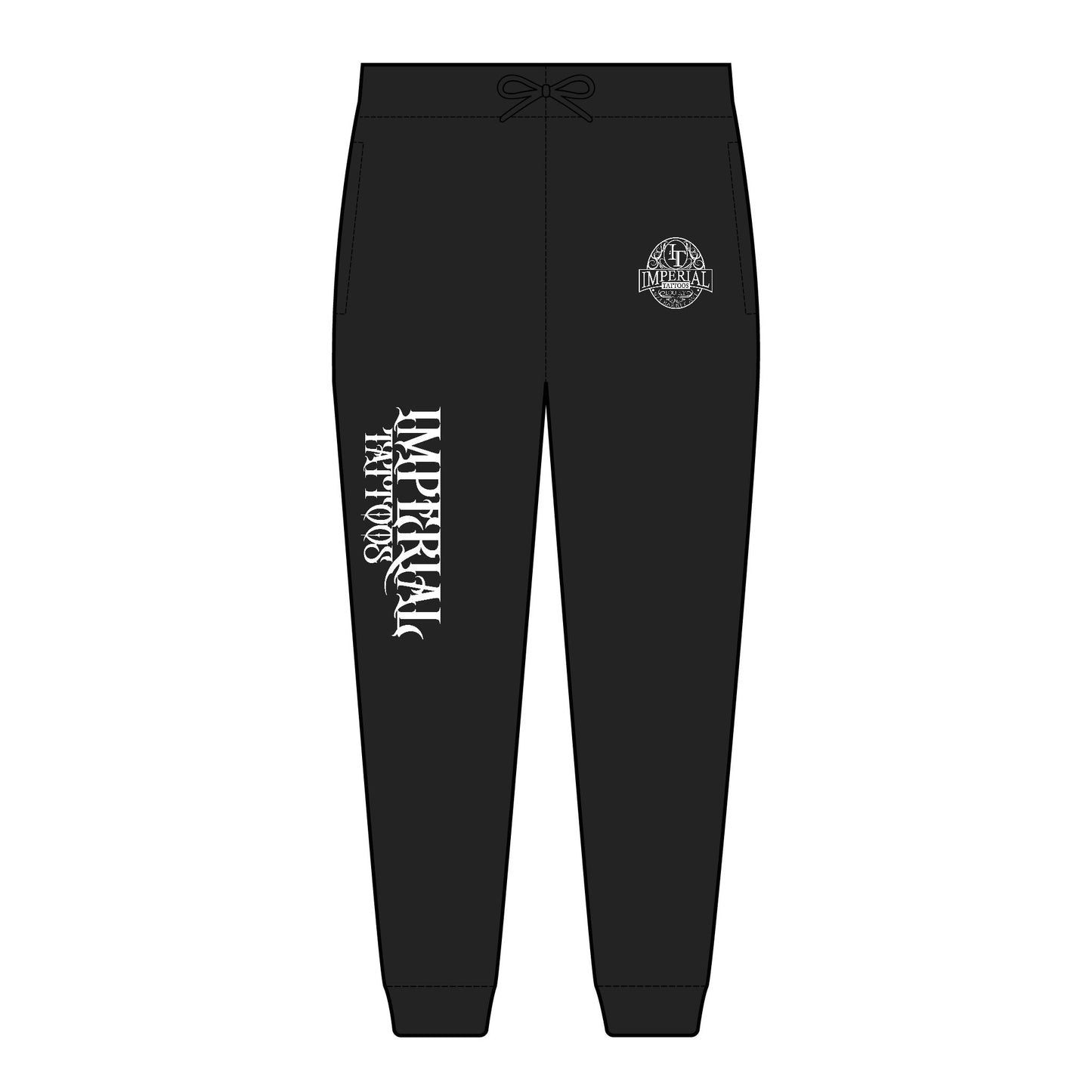 Imperial Tattoos Fleece Joggers for Comfort, Casual Wear, Gym, Cozy Nights, Holidays, Streetwear Fashion