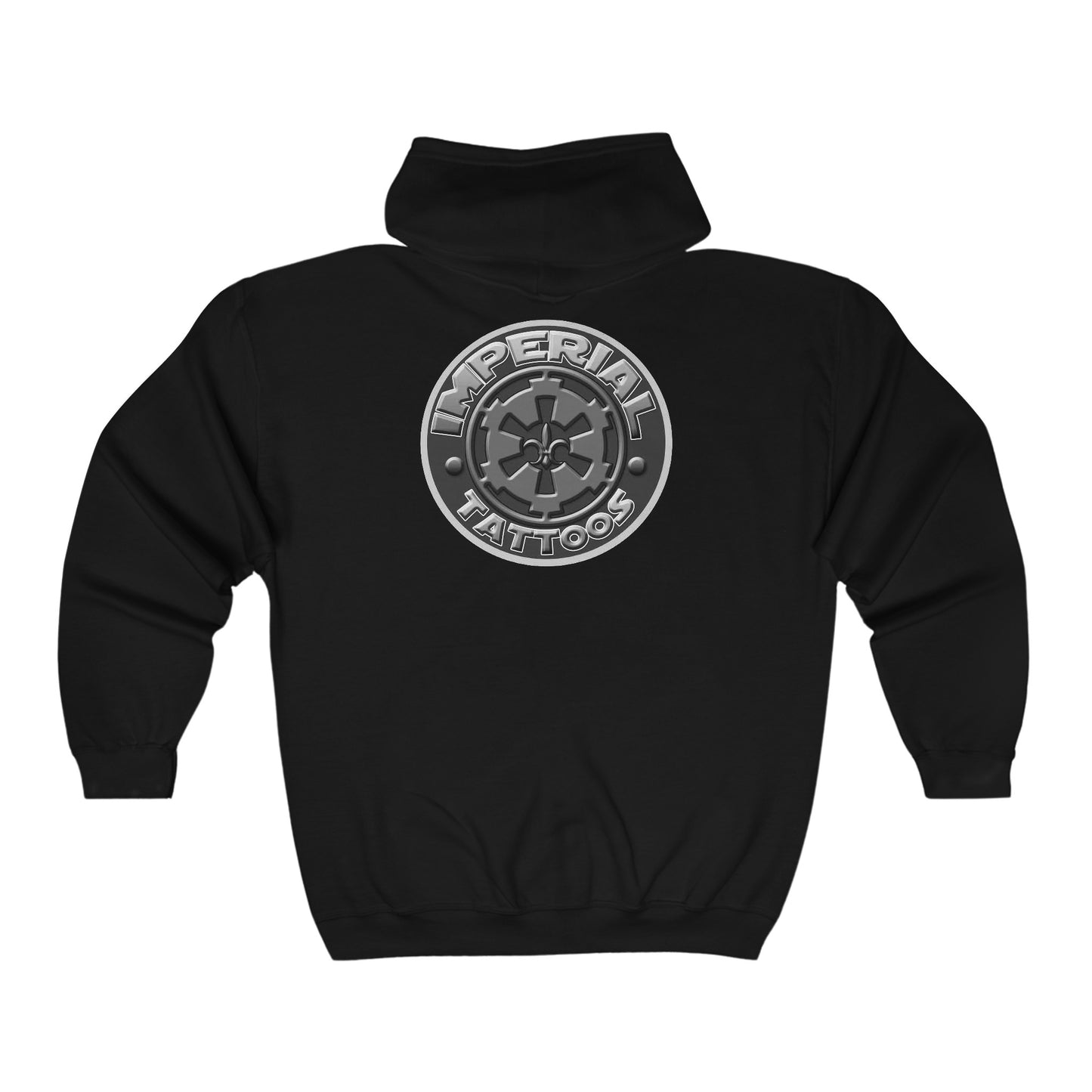 Imperial Tattoos Gothic White/Grey Full Zip Hoodie