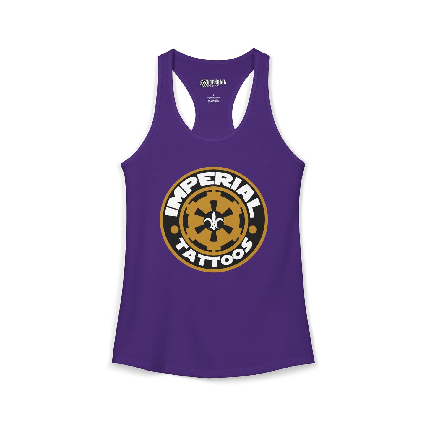 Women's Racerback Tank Imperial Tattoos 2014 COG GOLD