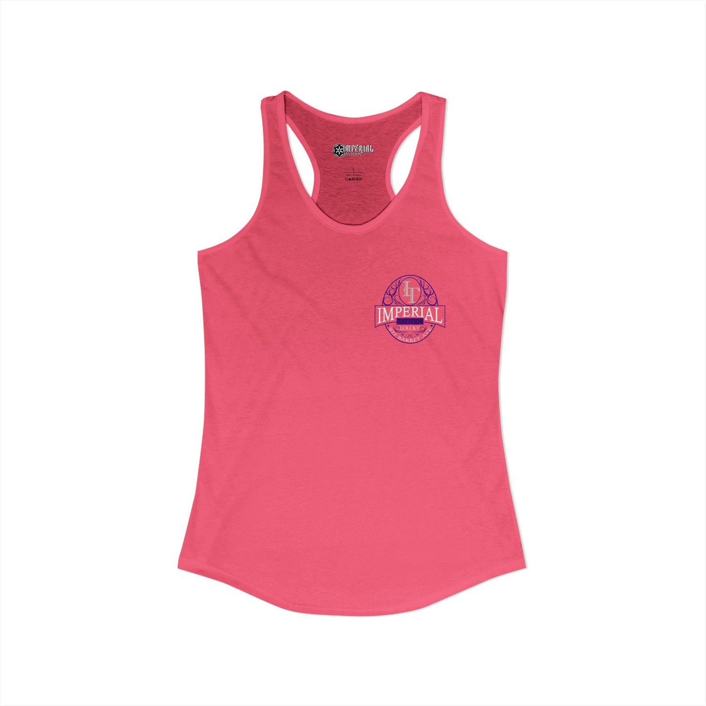 Women's Racerback Tank Imperial Tattoos Purple Smokers