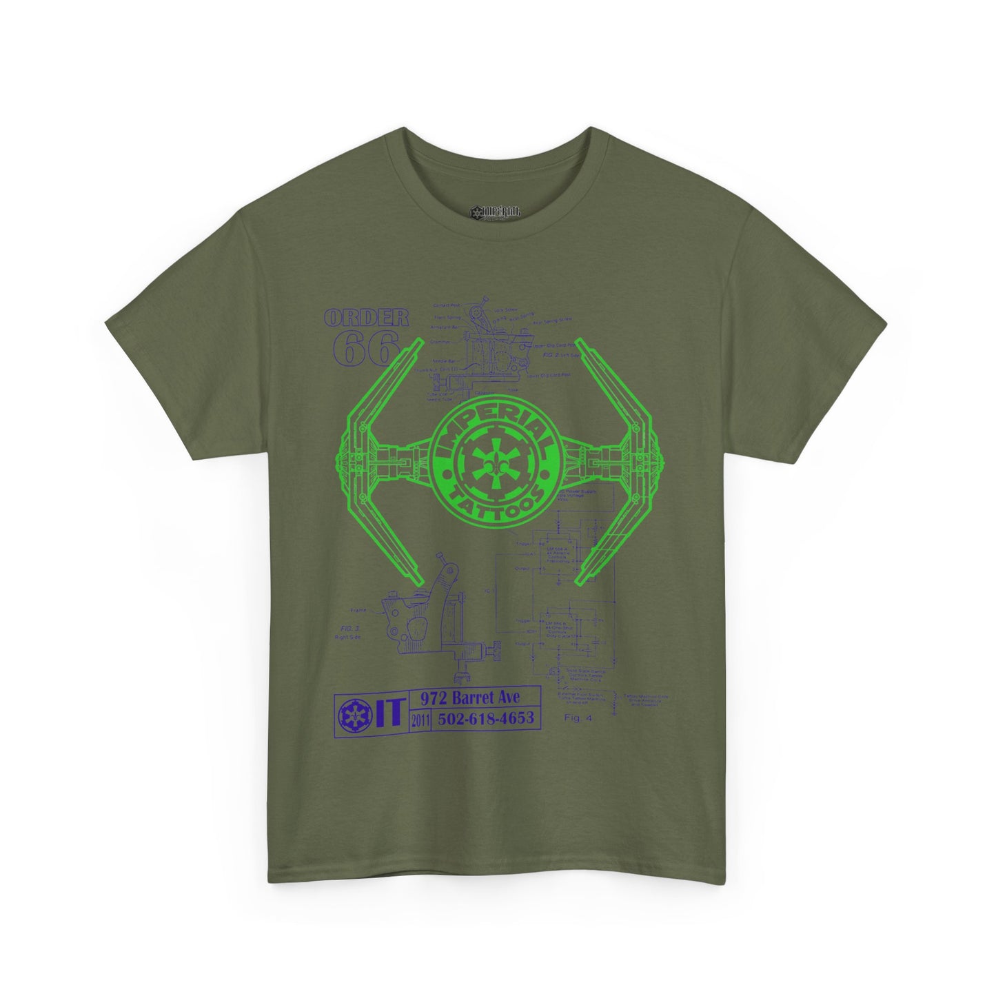 Schematic Green/Purple T-Shirt