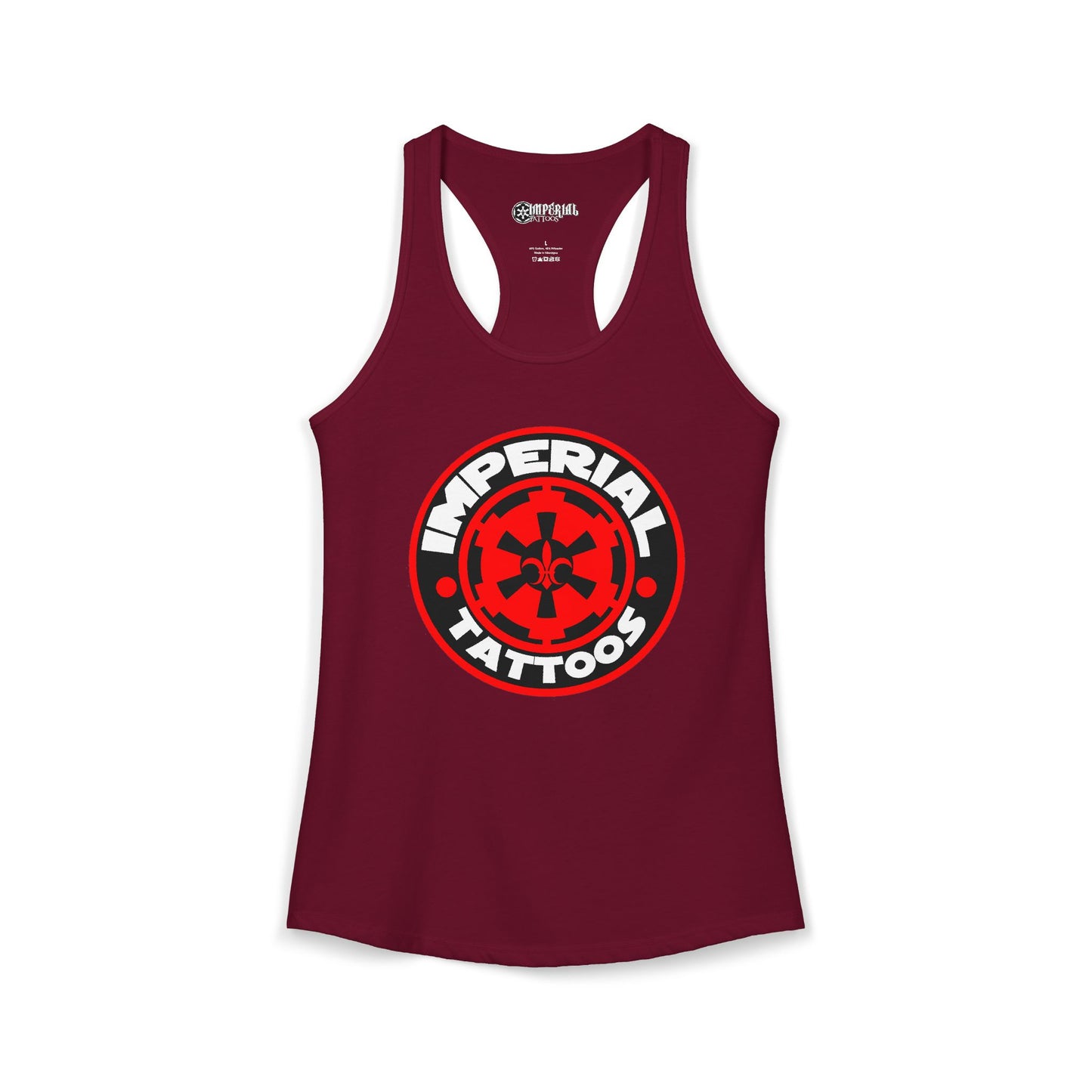 Women's Racerback Tank Imperial Tattoos 2014 COG RED