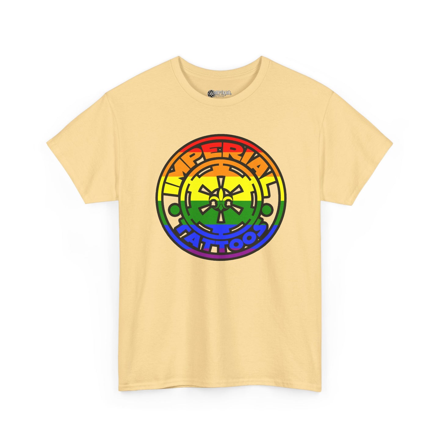 Pride | 2010 Cog | Colorful Graphic Unisex Heavy Cotton Tee, Pride Symbol Tee, Tattoo Studio Merchandise, LGBTQ+ Apparel, Casual T-Shirt