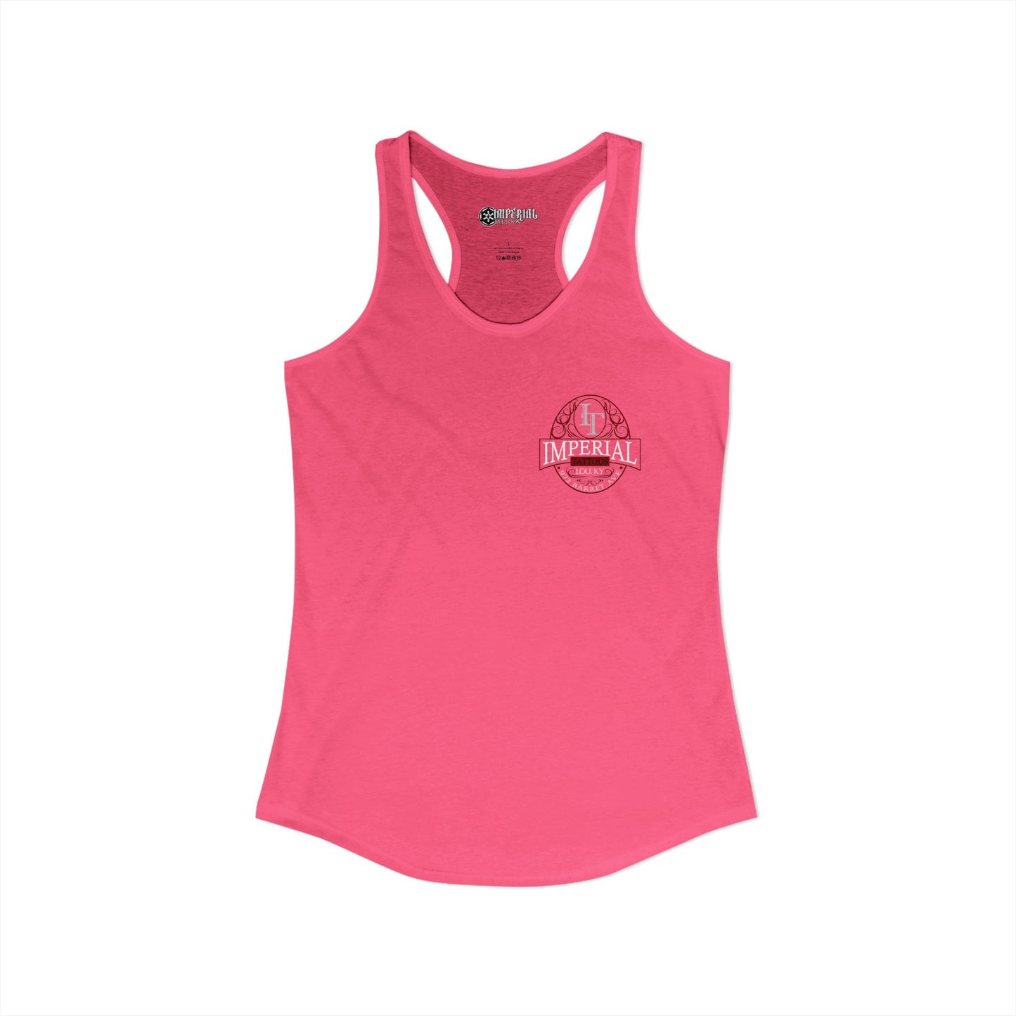 Women's Racerback Tank Imperial Tattoos RED Smokers