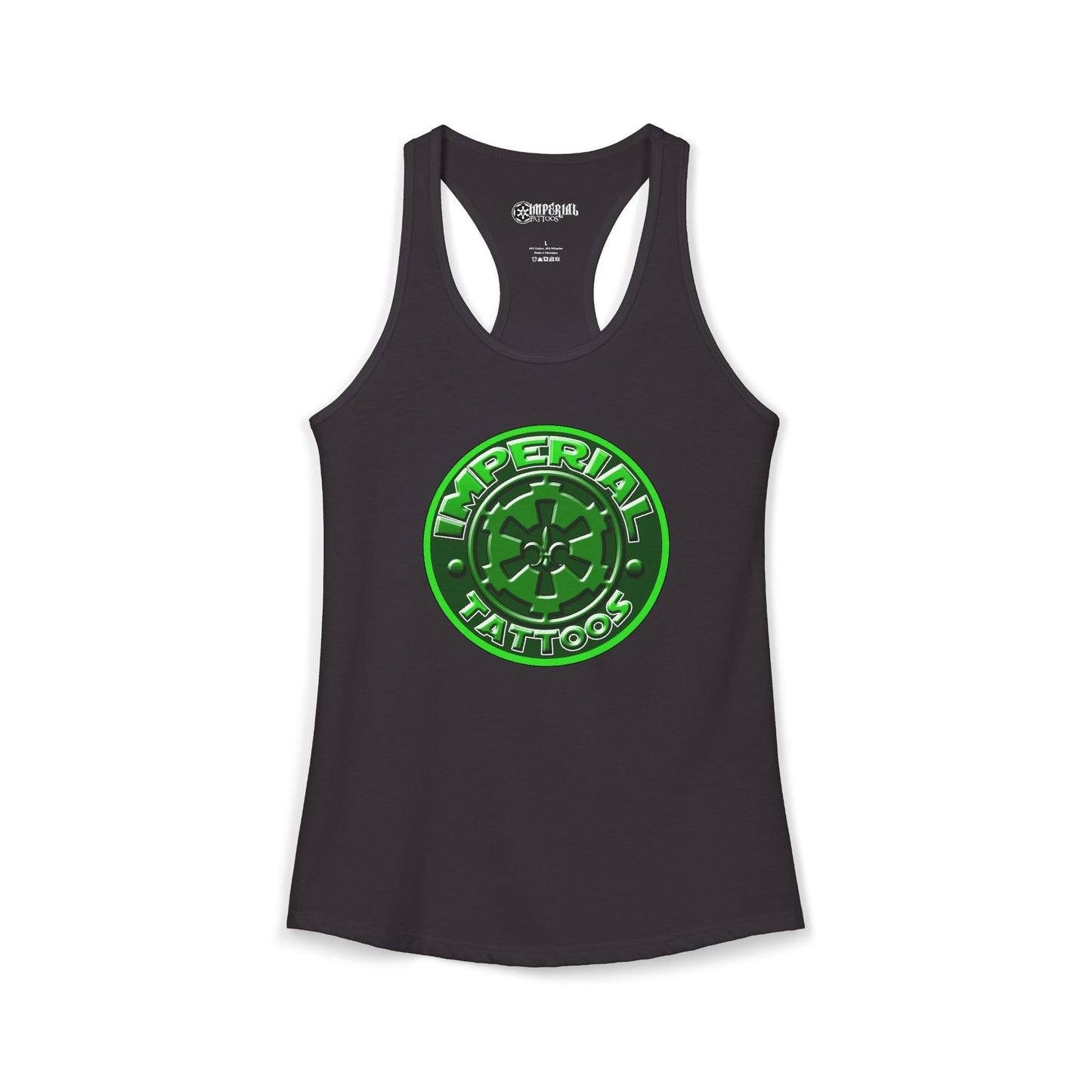 Women's Racerback Tank Imperial Tattoos 2016 COG GREEN