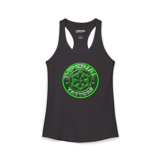 Women's Racerback Tank Imperial Tattoos 2016 COG GREEN