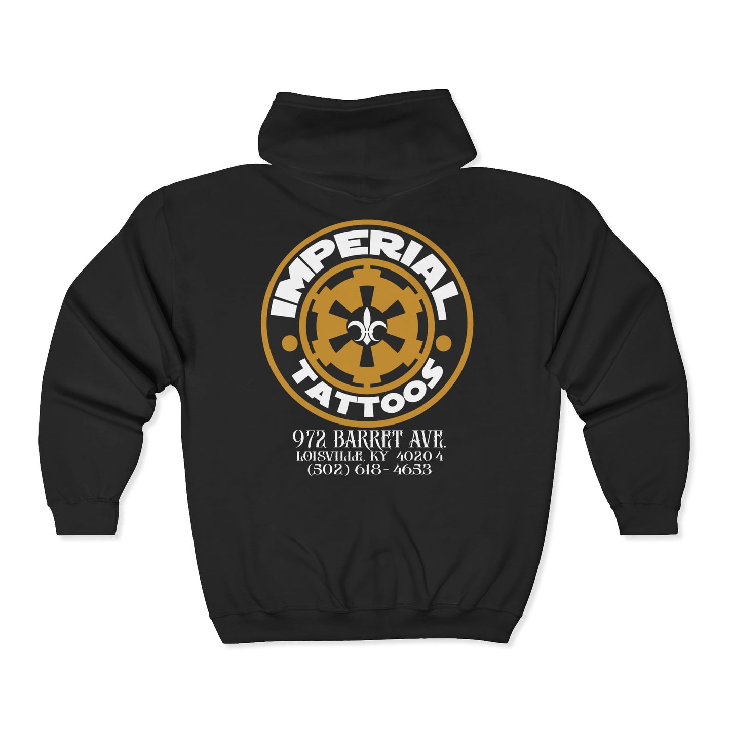 Imperial Tattoos Gothic GOLD Full Zip Hoodie