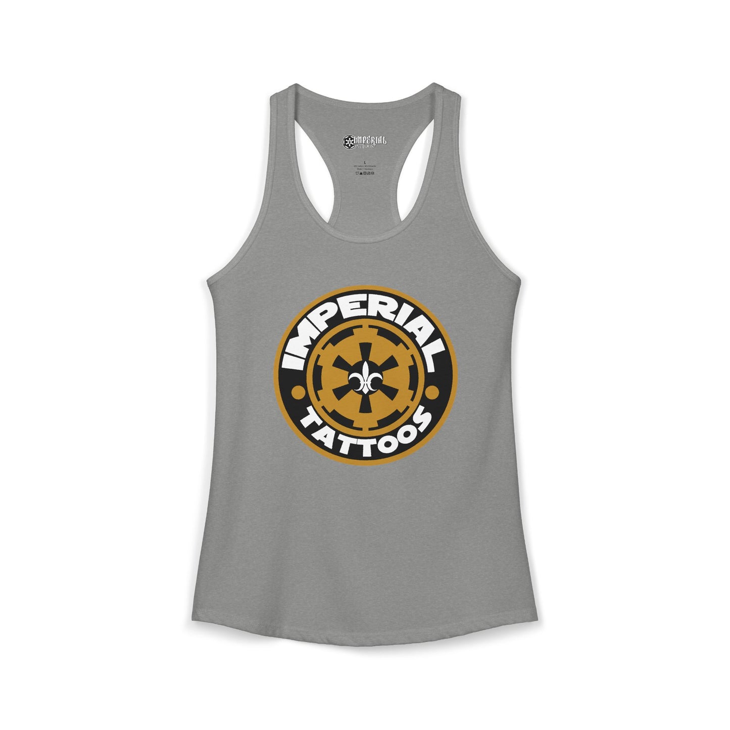 Women's Racerback Tank Imperial Tattoos 2014 COG GOLD