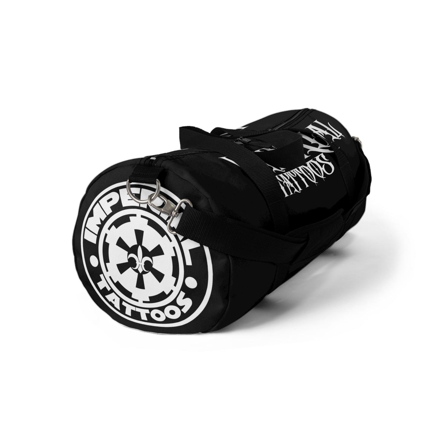 Black Imperial Tattoos  Duffel Bag — 'Imperial Tattoos' Gym & Travel Bag