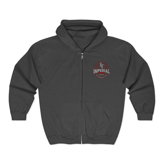 Imperial Tattoos Smokers RED Full Zip Hoodie