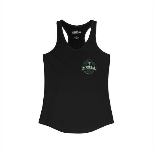 Women's Racerback Tank Imperial Tattoos GREEN Smokers