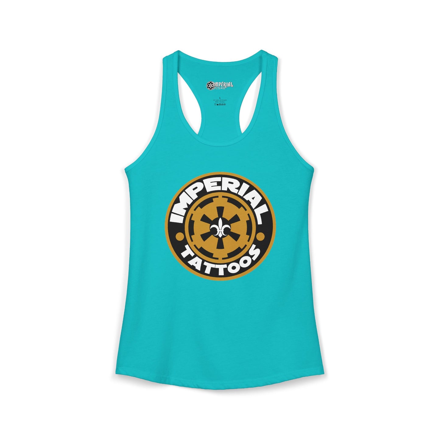 Women's Racerback Tank Imperial Tattoos 2014 COG GOLD
