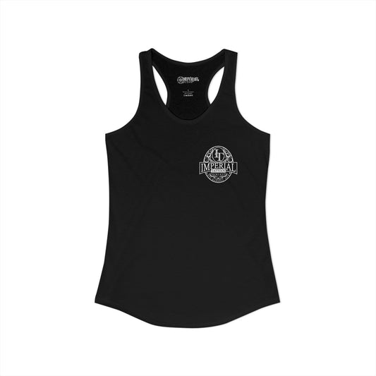 Women's Racerback Tank Imperial Tattoos WHITE Smokers