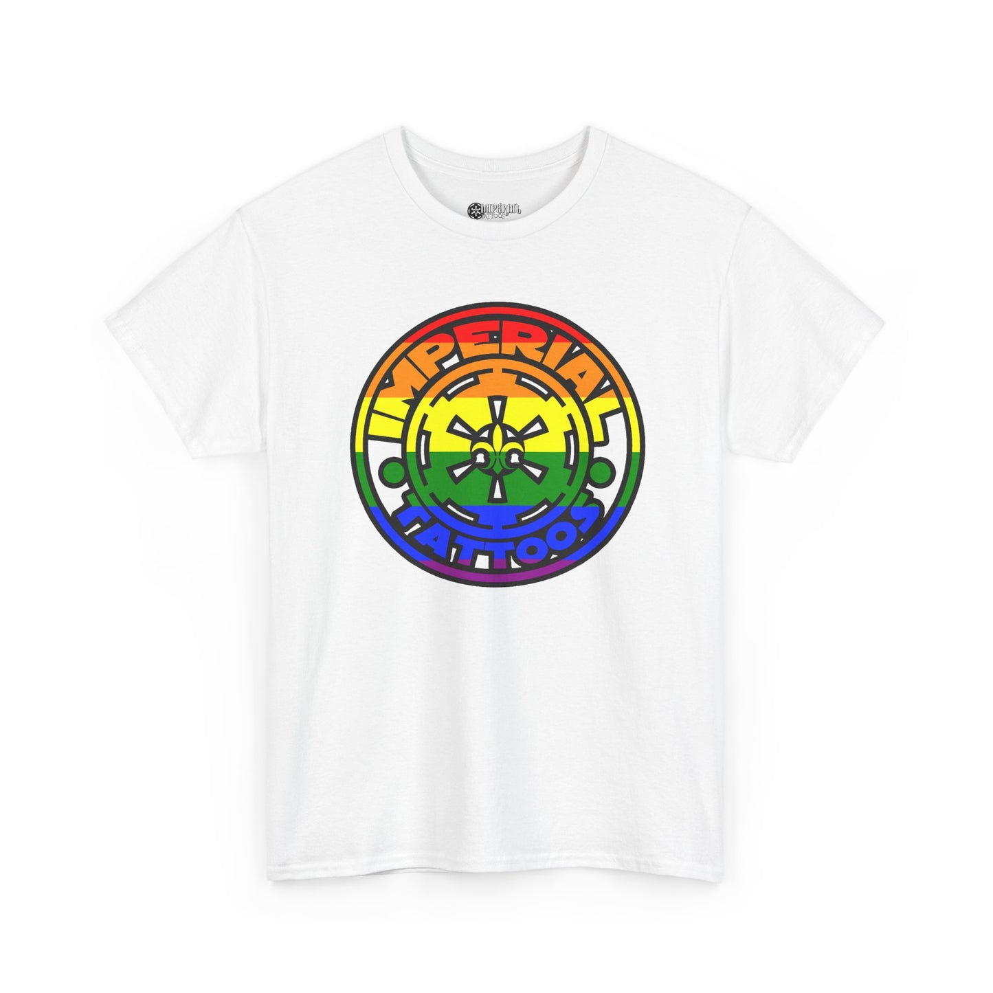 Pride | 2010 Cog | Colorful Graphic Unisex Heavy Cotton Tee, Pride Symbol Tee, Tattoo Studio Merchandise, LGBTQ+ Apparel, Casual T-Shirt