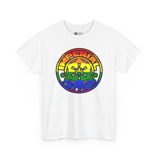 Pride | 2010 Cog | Colorful Graphic Unisex Heavy Cotton Tee, Pride Symbol Tee, Tattoo Studio Merchandise, LGBTQ+ Apparel, Casual T-Shirt